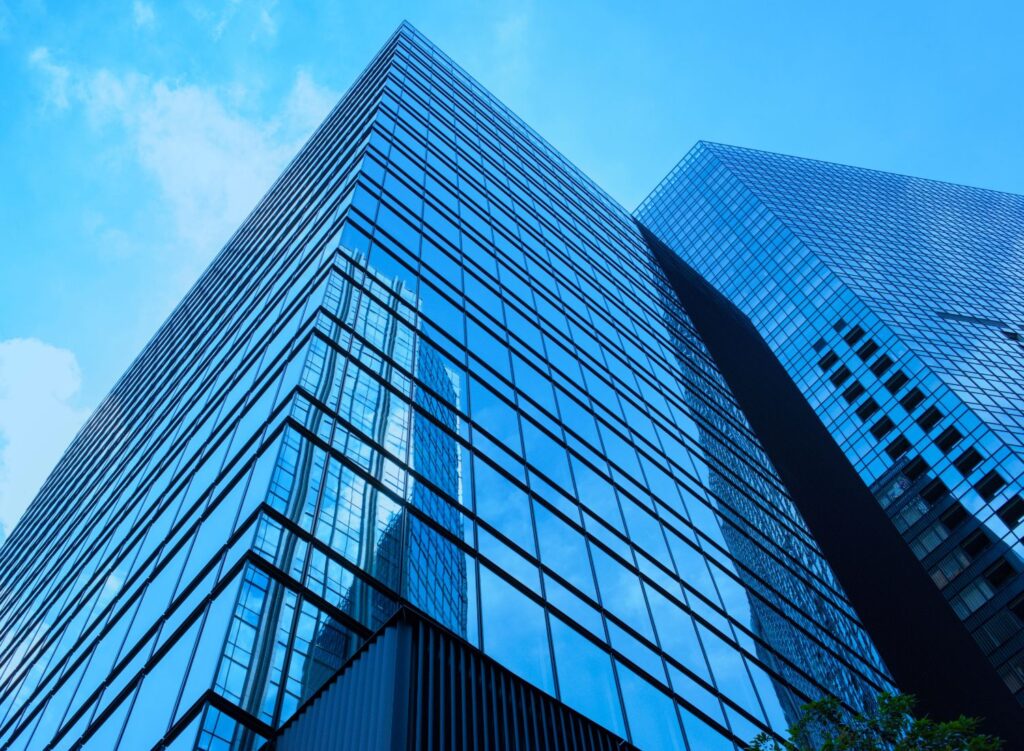 Office building fire door fitting